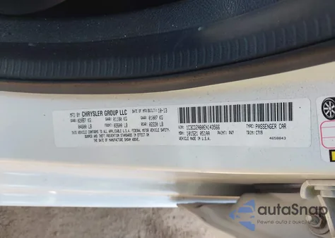 2014 Dodge Avenger Se from USA, damaged, VIN 1C3CDZAB0EN143566